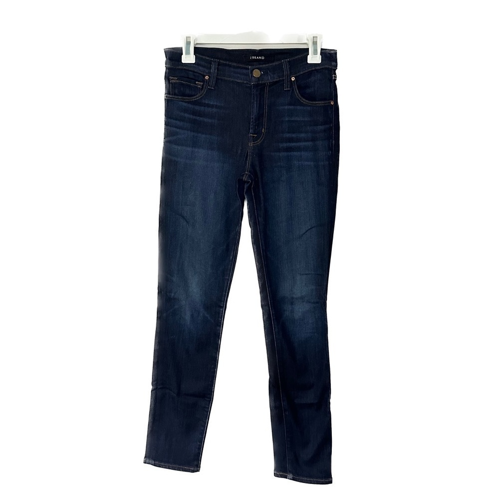 J Brand Jegging Skinny Jeans Mid Rise Covert Dark Wash Size 28 Stretch 29 x 38